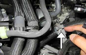 the MAF wire harness, VSV, and VSV hose are not snagged during removal. i.