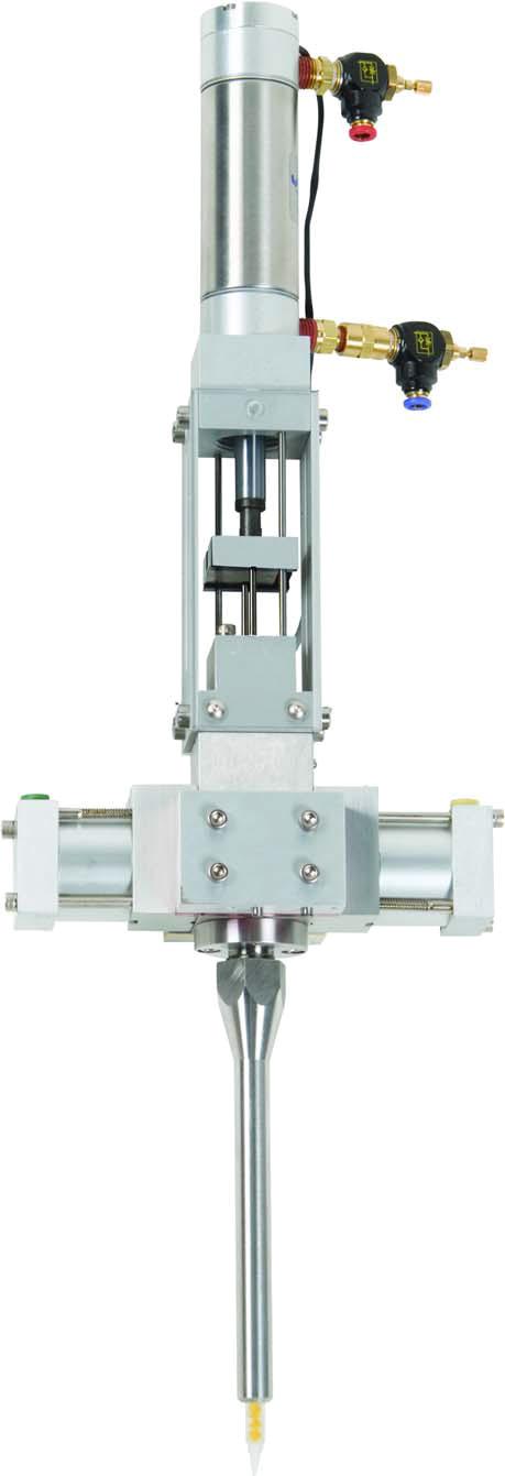PD44 : VALVE Shroud and disposable mixer Material Feed Inlet Block Balanced Inlet/Outlet Spool/Sleeve