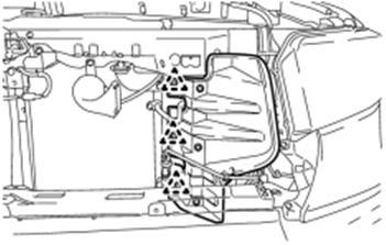 (c) Detach the 3 claws and remove the front LH end panel (Fig. 8-1). Fig. 8-1 9.