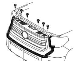 (b) Remove the 2 bolts and the cowl top outer sub-assembly (Fig. 6-1). Fig. 6-1 7. Remove the Radiator Grill Sub-Assembly.