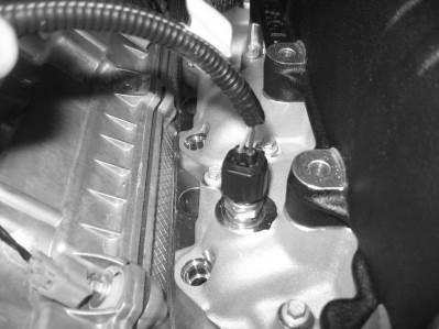 11. Connect the ACT wire harness (previously wired into the vehicle) to the ACT Sensor on the passenger side of the intake manifold.
