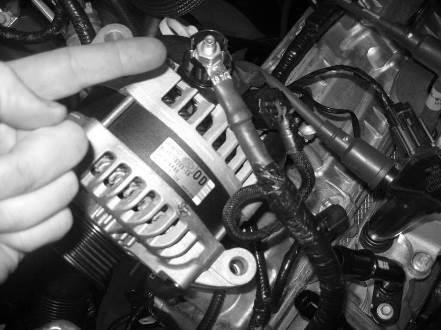36. Connect the Alternator electrical connector.