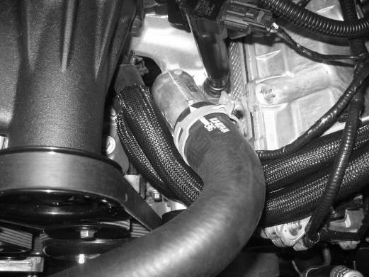 49. Reinstall the upper radiator hose and connect to both the engine and radiator.