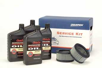 11 Aftermarket/Parts Service Kits Service kits include enough lubricant, air filters, and oil filters (where applicable) for one complete service.