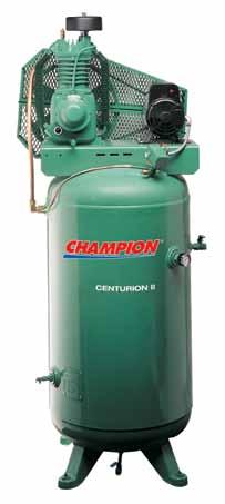 4 Centurion II Stationary These are heavy duty compressors for automotive and industrial service. They come in sizes from 5 15 horsepower with optional motor starter.
