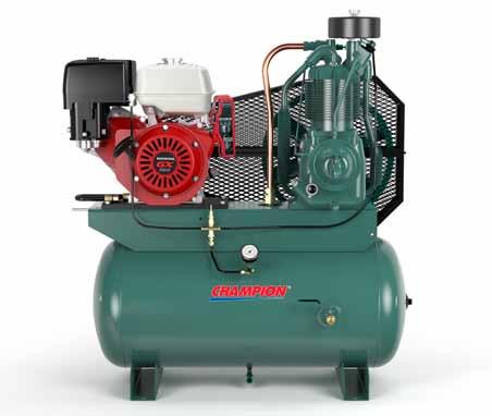 6 Engine Driven Portable Engine driven compressors are designed for areas where electrical service is unavailable. Engine mounted compressors meet the needs of field or road service applications.