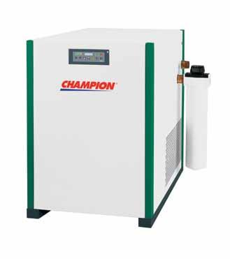 9 Compressed Air Dryers Stationary Champion refrigerated air dryers are built with select heat exchanger arrangements to ensure you get the right combination of value and efficiency in every size.