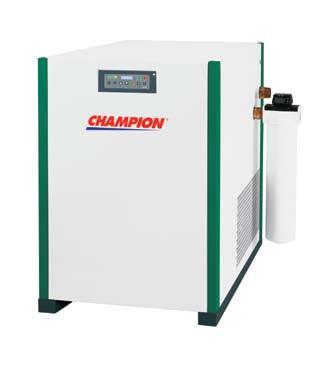 10 Compressed Air Dryers Champion refrigerated air dryers are built with select heat exchanger arrangements to ensure you get the right combination of value and efficiency in every size.