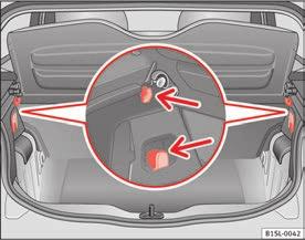 Transporting 103 If unsuitable or damaged belts or retaining straps are used, they could break in the event of braking or an accident.