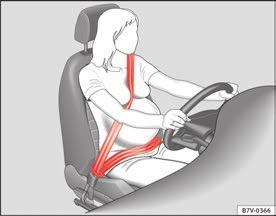 64 Ensuring you are correctly and safely seated Adapting the position of the seat belt webbing to your size The seat belt can be adapted using the following equipment: Front seat height adjustment.
