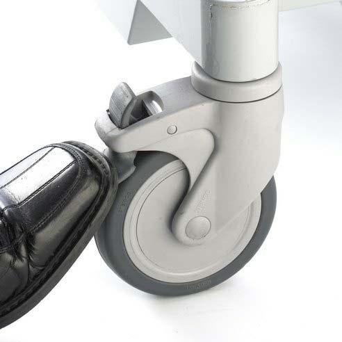 1 The castor is in a swivelling mode when the brake lever is in a horizontal position (Fig 6.