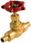 Valves STOP VALVES - PEX - LEAD FREE Cast iron handle For use in F1807 PEX systems 1195-543 PEX 1/2" 12 72 STOP VALVES - COMPRESSION - LEAD FREE Cast iron handle Stop & Waste valves allow the