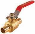Valves BALL VALVES - FULL PORT - WITH DRAIN - LEAD FREE Forged brass body PTFE seats -18 to 82 C temperature range, 600 PSI a shutoff Drain cap allows draining of the non-pressure side of the valve
