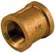 Fittings & Nipples THREADED BRONZE PIPE FITTINGS - LEAD FREE Threaded ends comply with ANSI B1.20 90 Elbows PART NO.