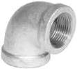 Fittings & Nipples GALVANIZED MALLEABLE IRON PIPE FITTINGS Malleable iron Pipe threads comply with ANSI B1.20.1 Made to ANSI/ASTM A-197 90 o Elbows PART NO.