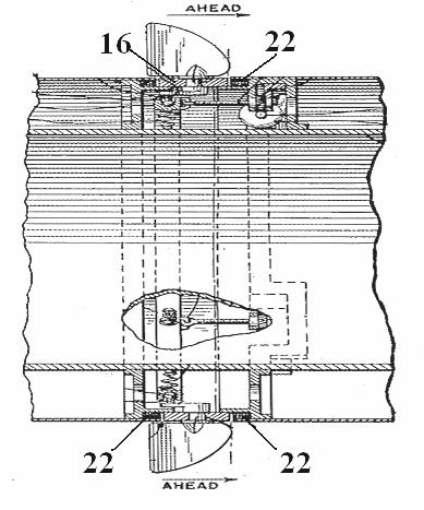 Chapter 1 Introduction Figure 2: The Haselton thruster [10] In 1965, a patent filed by G.W.Lehmann (Figure 3) for the structure of a submarine jet propulsion [17] was filed.