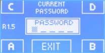 21.4) ENABLING UER (primary and service) PAWORD UAGE elect PAWORD / Press OK (F1) button. Type the primary password Press button to enable the user password usage and return to PAWORD MANAGEMENT menu.