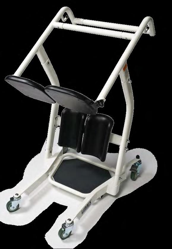 The Lumex Stand Assist is designed for residents who have the strength and stability to lift and support