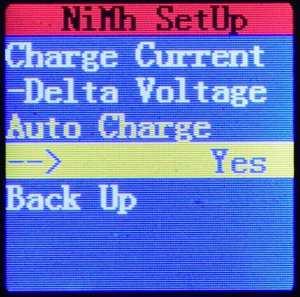 The charger will operate at last settings. On Auto interface, press Knob for 3 seconds alternate to Idle mode.