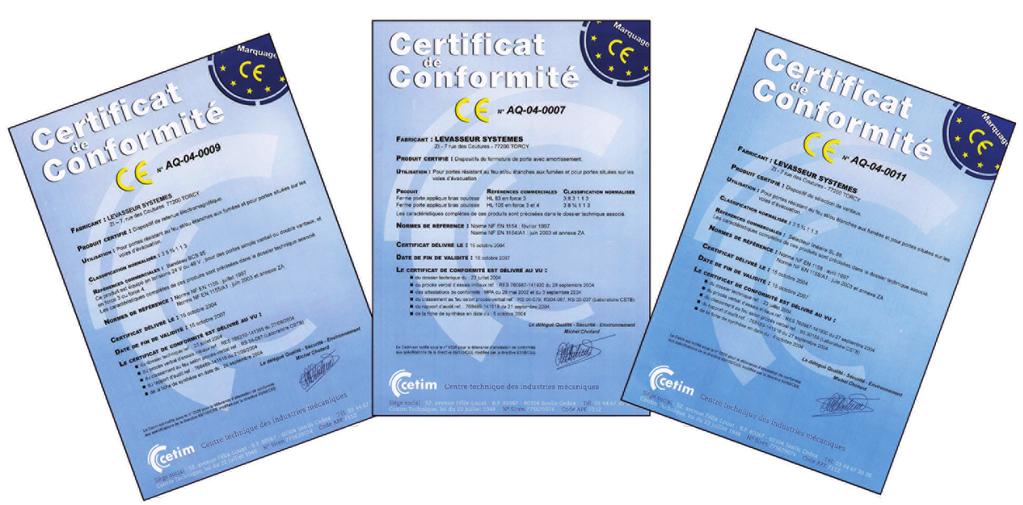 What is the CE marking? The letters CE applied to the product allow the manufacturer to prove his conformity with all applicable European directives.