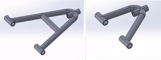 Design Of Front And Rear Suspension System For the front, we are using unequal A-shaped Control Arm Double Wishbone System.