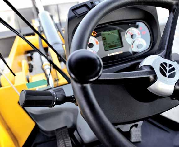 OPERATOR SAFETY AND LOW VIBRATIONS You will enjoy the protection of our reinforced cab, which guarantees protection against roll over (ROPS) and falling objects (FOPS).