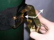 Do not over tighten the straps; this will cause damage to the