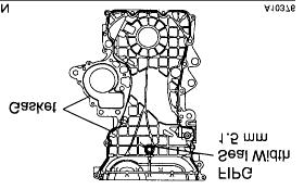 Page 18 of 25 d. Install the timing chain cover, O-ring water pump with the 17 bolts and nut. Uniformly tighten the bolts and nut in several passes. Torque: 10 mm head: 9 Nm (92 kgf-cm, 80 inch lbs.