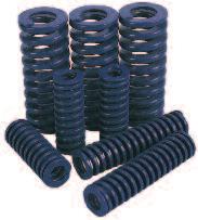 460 DIE SPRINGS Die Springs The heat and surface treatment plus the high quality of steel used in the manufacturing process ensure the springs will bear a high number of stresses without breaking or