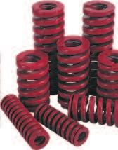 Die Springs DIE SPRINGS The heat and surface treatment plus the high quality of steel used in the manufacturing process ensure the springs will bear a high number of stresses without breaking or