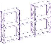 The shelves are easily adjustable and can take up to 150kg UDL (uniformly distributed load) with the rack being fixed to a wall.