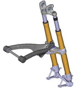 c) i) Identify the suspension system shown in Figure 2. ii) Briefly describe its operating principle. Figure 2 i) Coil spring.