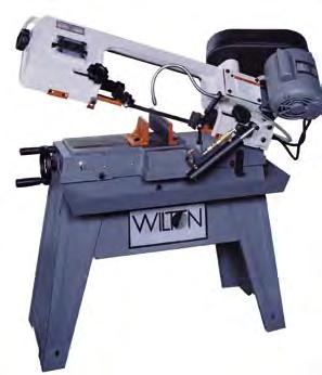 5"x 8" HORIZONTAL BANDSAW SAWING 5"x8" HORIZONTAL BANDSAW Adjustable hydraulic feed system Adjustable ball bearing guides Heat treated steel worm gear and bronze drive gear Automatic shut off at end