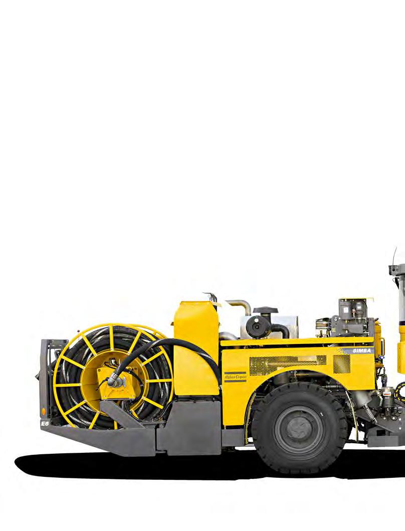 SIMBA E6-W(WL) SIMBA E6 IS STURDY, STABLE LONG HOLE PRODUCTION DRILLING RIGS FOR LARGE SIZE DRIFTS, USING 89 UP TO 254 MM DRILL BITS DEPENDING ON A VARIATION OF ROCK DRILLS.