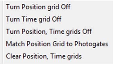 You can set them to match the spacing of the motion gates, or you can turn them all off. Right click menu: The Match Graphs. This has two functions.