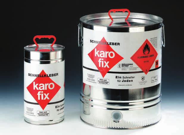 158 000 400 00 Karo Fix rapid cement VE canister 4 kg, 23 kg A 150 202 050 00 Kristall superglue low