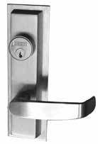 For doors over 1-3/4" to 2-1/4" thick, specify thickness and order as 31- option Mounting Supplied standard with wood and machine screws with through-bolts and mortise nuts Chassis Cover Cold drawn