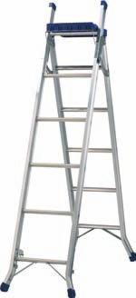 Blue Seal 3 Way Combination with Work Tray Combines a stepladder, extension ladder and a