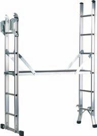 Combination & Platform Combines a stepladder, extension ladder, stairwell ladder and level platform all in one product Quick to set up easy to use Large non-slip platform Rigid construction with wide