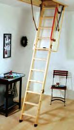 Eco S Line EN 14975 The Eco S Line is a 3 section folding timber loft ladder with an insulated draught proof hatch.