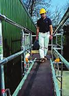 Youngman Board & Superboard Guardrail Systems INDUSTRIAL Stagings & Trestles When using Youngman Boards a double guardrail post & three lengths of guardrail are available.