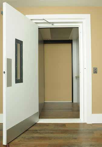 Hall Door Power Swing Door Operator (Optional) Each hall door may be supplied with a power door operator.