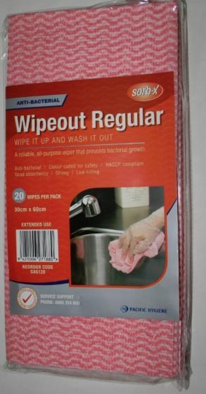 WIPES & CLOTHS Pacific multitask cloth RED 60cmx30cm 79105