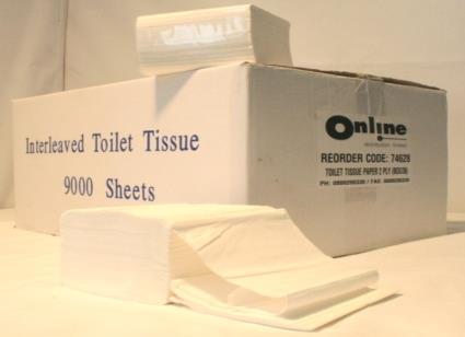 Slimfold RECYCLED Paper Towel 4000 Jumbo 2ply RECYCLED Toilet Roll (8 x