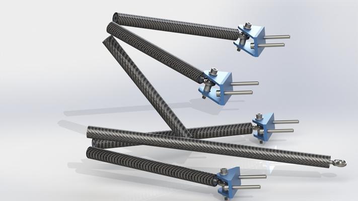 Carbon fibre rod Threaded insert Fig.1. 3D model of the CFRP suspension linkages 1.1.1. A arm end A-arm end (Fig.