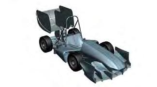 FRAME CONSTRUCTION hybrid chassis; rear spaceframe decoupled from main structure, front monocoque MATERIAL 200g/m² twill weave carbon fiber, 173g/m² twill weave aramid fiber, mild steel E355/S235 JR