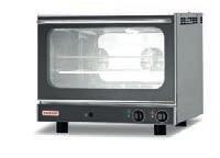 convection oven, 4 trays (433x333mm), 2 fans, drop down door Electric convection oven with grill, 4 trays (433x333mm), 2 fans, drop down door 3 trays (600x400 mm), 1 fan, drop down door 4 trays