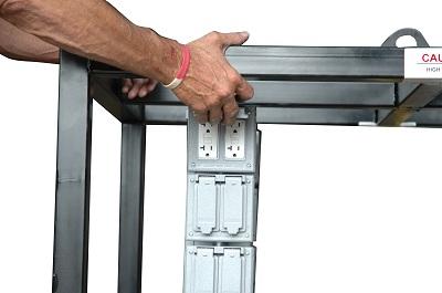 The standard frame construction is 1/4" thick, 2" square tubing frame and 1/4" steel