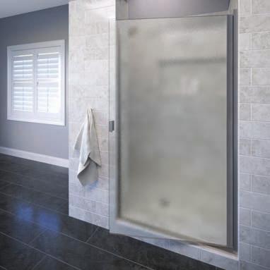 SINGLE SWING MODELS 3 16" SEMI-FRAMELESS GLASS 3600 Single Swing Innovative engineering and spacious design make the continuous hinge Classic the perfect complement to sophisticated bathrooms.