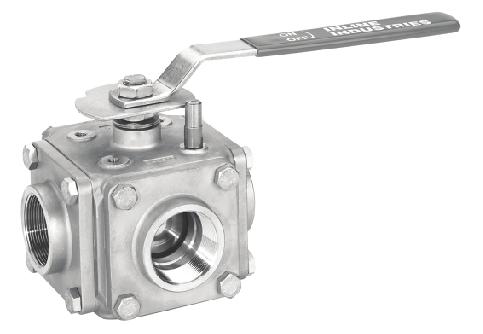 The 505F Series 3//5-Way Ball Valve The 505F is a true multi-way ball valve with balanced fourseat construction.